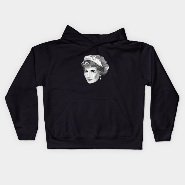 Princess Diana Kids Hoodie by mailsoncello